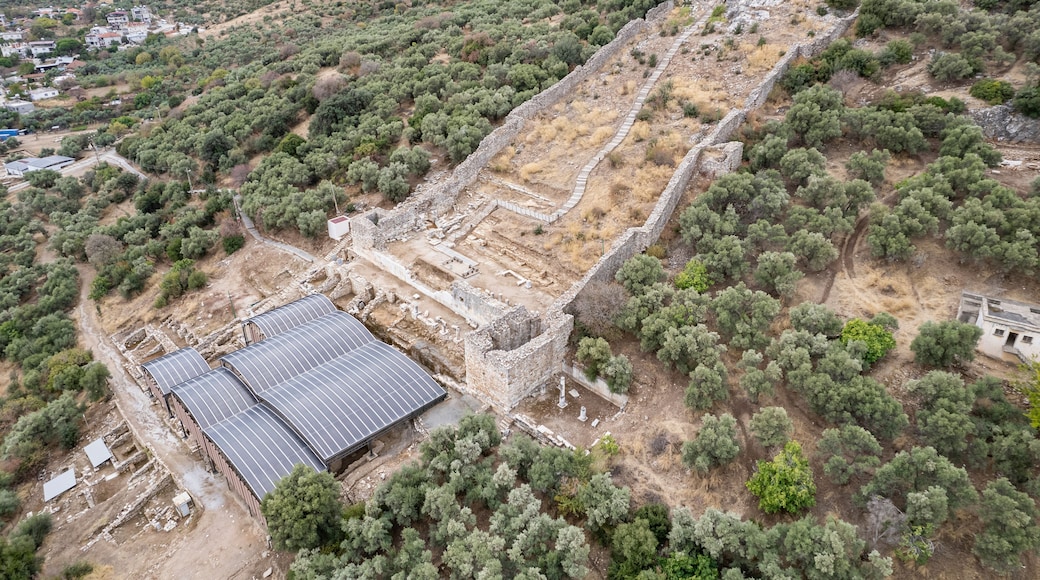 View of Metropolis ancient site in Izmir province of Turkey. Metropolis was founded during the Early Bronze Age, about 5,000 years ago