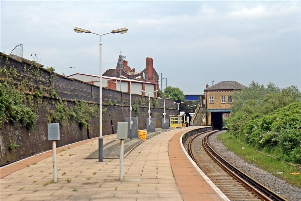 Along the platform, Bank Hall Railway Station