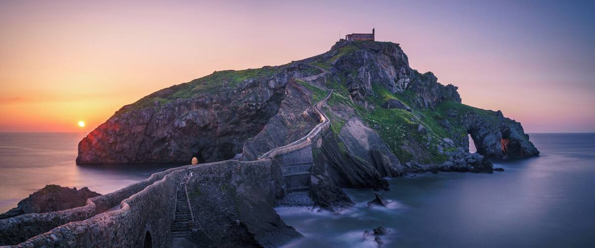 Amazing to visit Dragonstone!! Sunset was after 9pm and we had the place to ourselves! #Spain #GoT #BvS100k