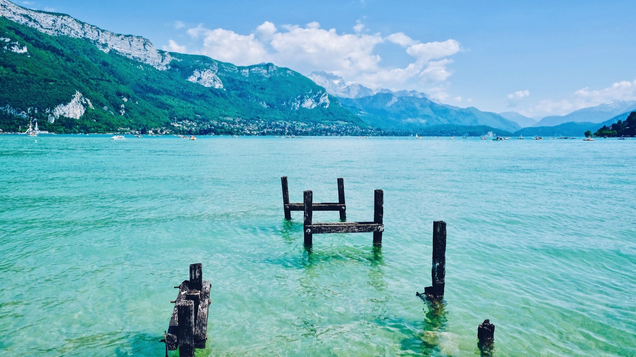 Annecy May 2017. It quite not perfect time to catch the colorful flowers