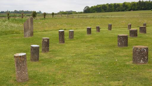 Woodhenge trong đó bao gồm đài tưởng niệm, nghệ thuật đường phố và cảnh thanh bình