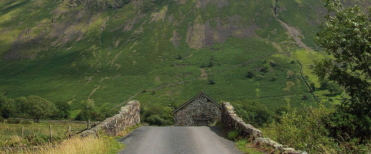 Lingmell Mountain in front of Scafell Pike