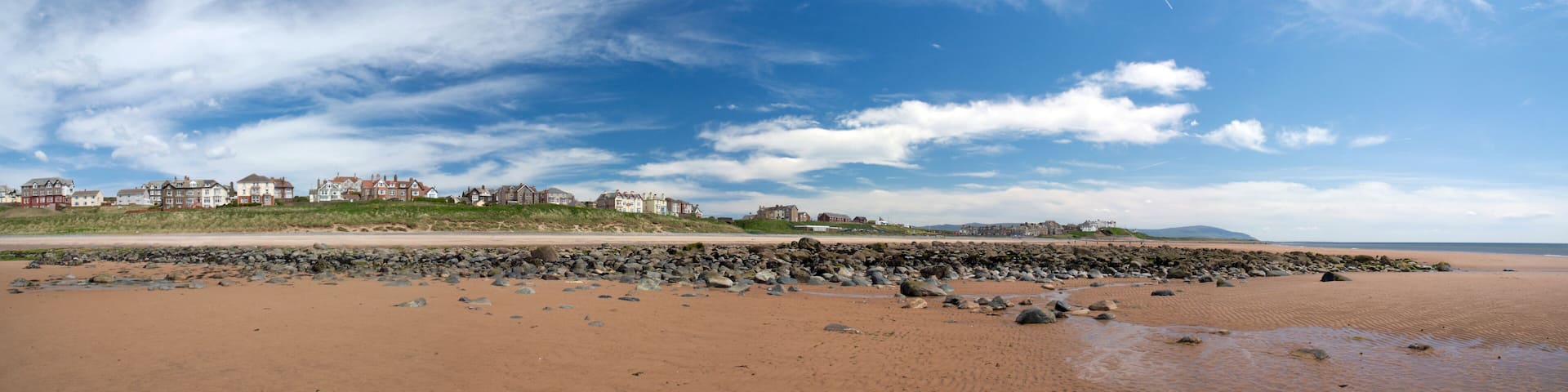Beach in Seascale, Cumbria. England