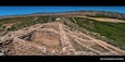 I posted an image from the base of the monument which shows a large "turret" structure situated at the top. This image was taken from that structure, looking back across the opposite side of the monument, towards the visitors center and the hills of the Verde River Valley in the background.