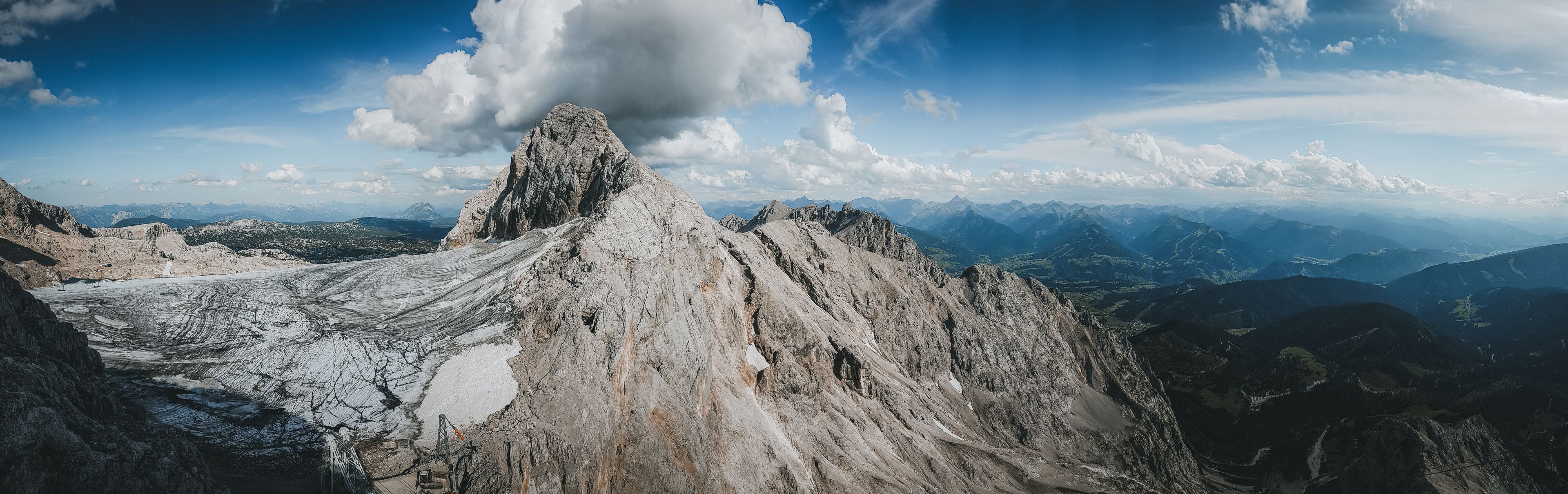 Dachstein West, Austria, fantastic view, spectacular sight in Salzburg