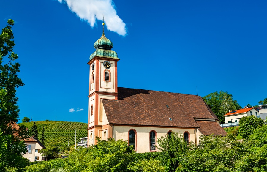 Saint Leodegar Church in Bad Bellingen - Baden-Wuerttemberg, Germany