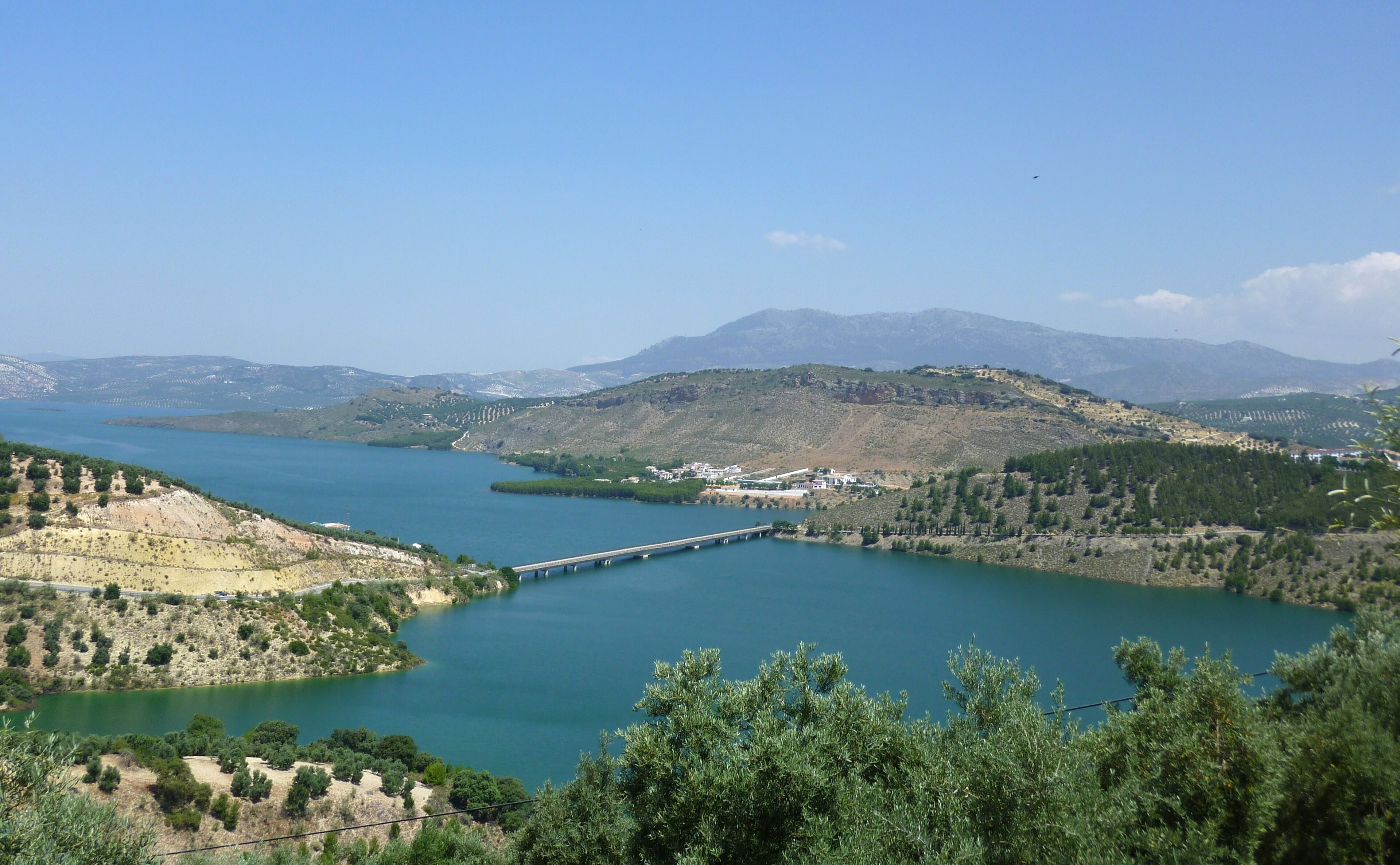 The water reservoir of Iznájar