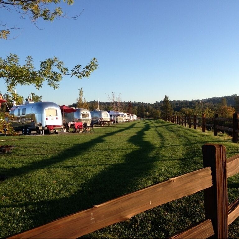 Airstreams in the morning. 