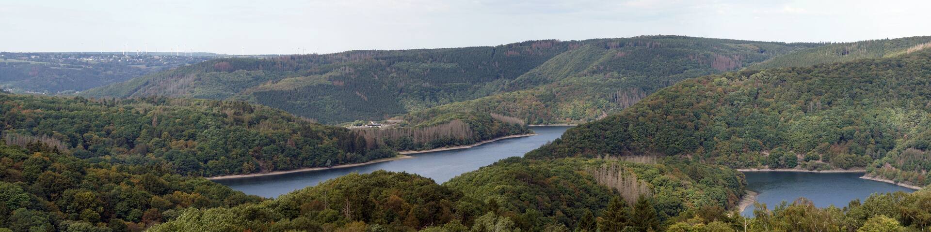 Blick von der Ordensburg Vogelsang auf die Urfttalsperre