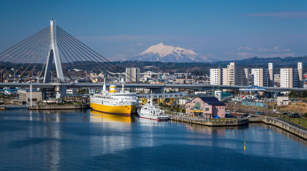 JB28PW The port city of Aomori, northern Japan, Tohoku region.