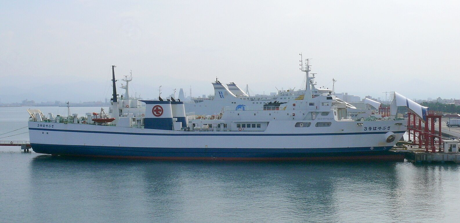 Seikan Ferry 3gou-Hayabusa in Mutu Bay(Japan).