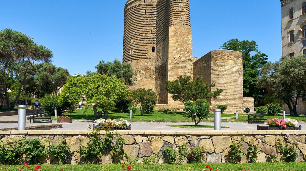 Maiden tower or Qız qalası in Old Baku
