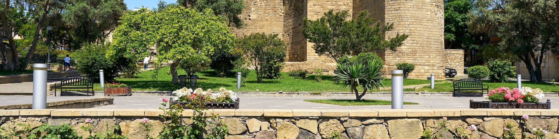Maiden tower or Qız qalası in Old Baku