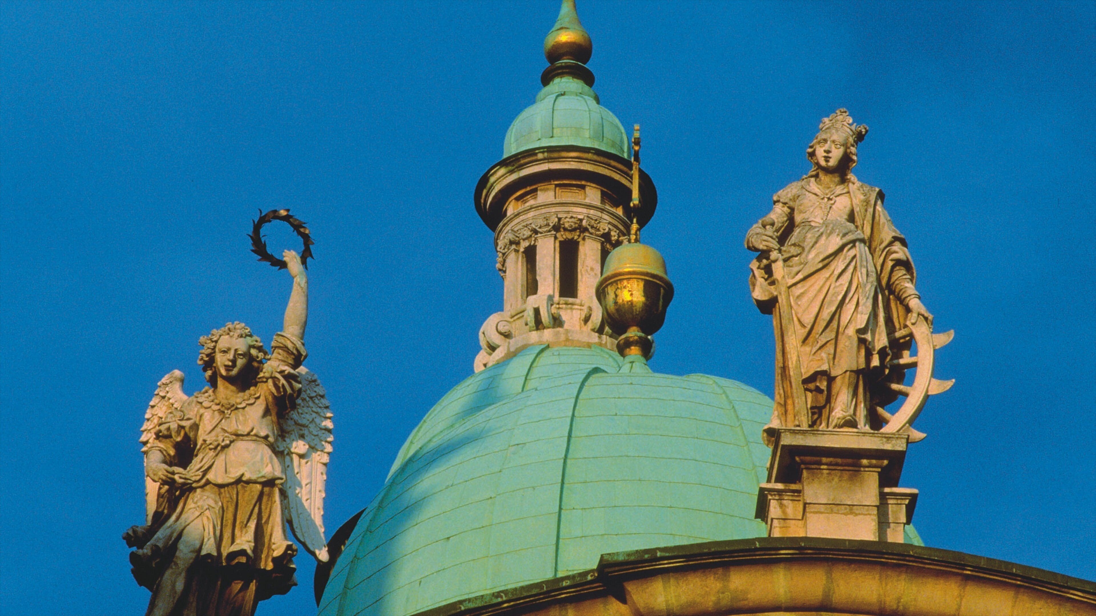 Mausoleum of Emperor Ferdinand II. featuring a statue or sculpture and heritage architecture