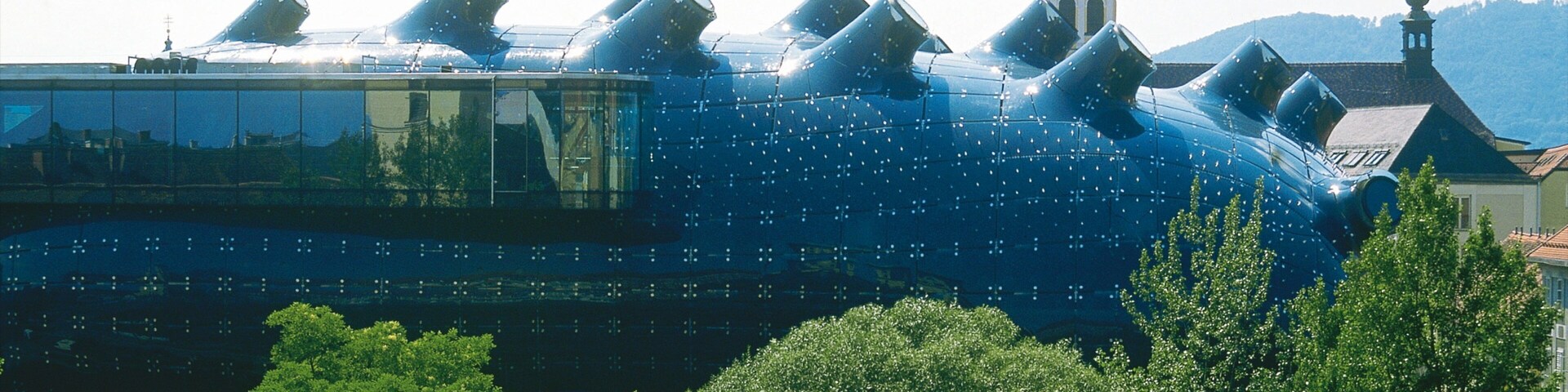 Graz Art Museum showing modern architecture