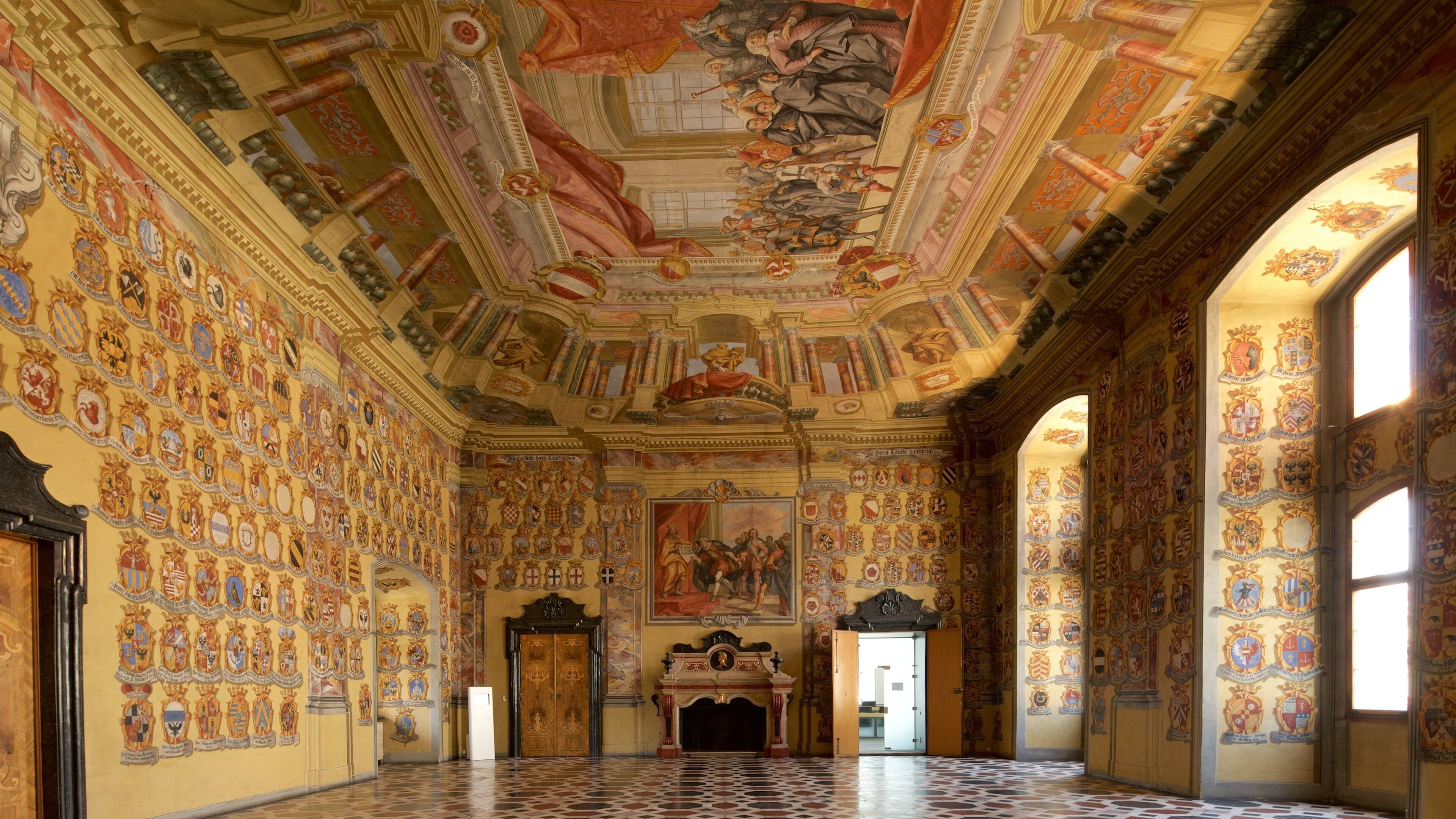 Edificio Landhaus mostrando elementos patrimoniales y vista interna