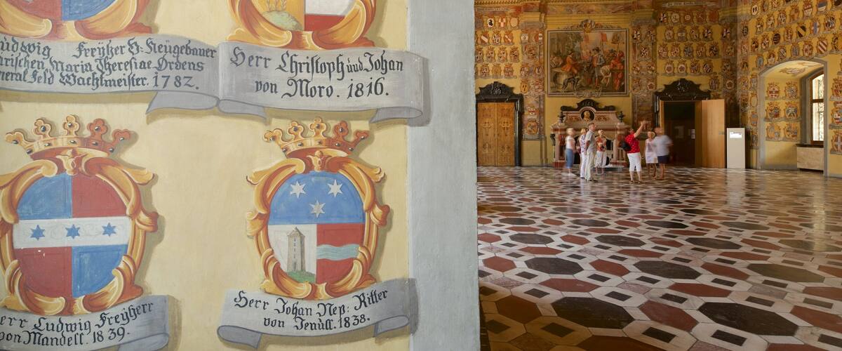 Landhaus which includes heritage elements, signage and interior views