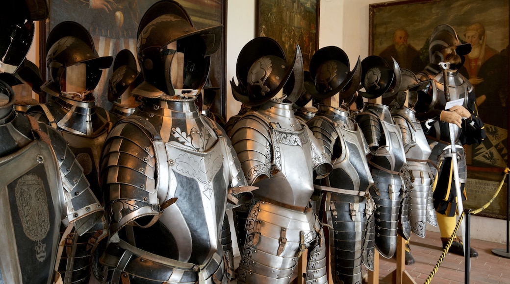 Hochosterwitz Castle which includes heritage elements and interior views