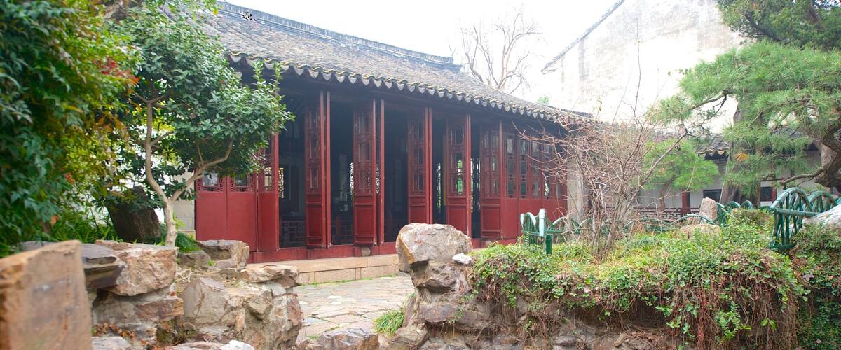 Master of the Nets Garden showing religious elements and a temple or place of worship