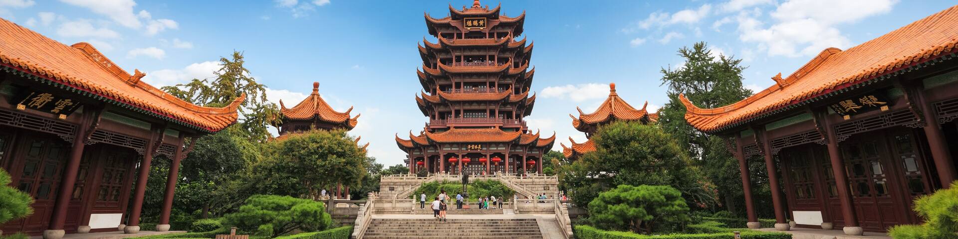 the yellow crane tower, located on snake hill in wuchang, is one of the three famous towers south of yangtze river,China; Shutterstock ID 129903851; Purchase Order: -