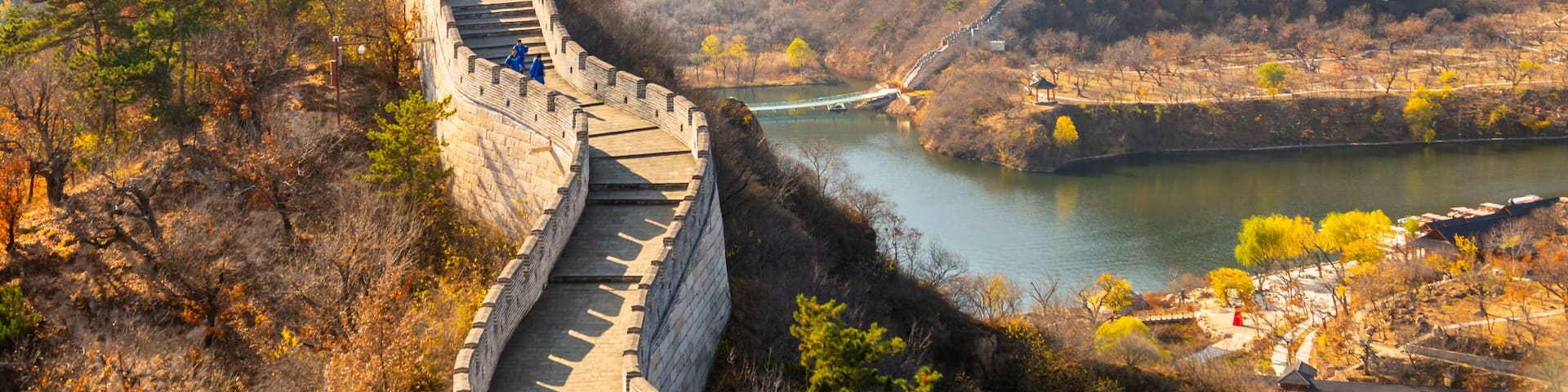 View of Great Wall of China at Huanghua Cheng (Yellow Flower), Xishulyu, Jiuduhe Zhen, Huairou