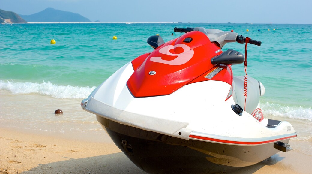 Dadongdai Strand som omfatter en sandstrand og udsigt over kystområde