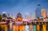 Guiyang, China skyline at Jiaxiu Pavilion on the Nanming River., Shutterstock ID 245773270, Purchase Order: -