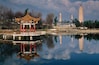 China, Yunnan Province, Dali, Three Pagodas of Chongsheng Temple