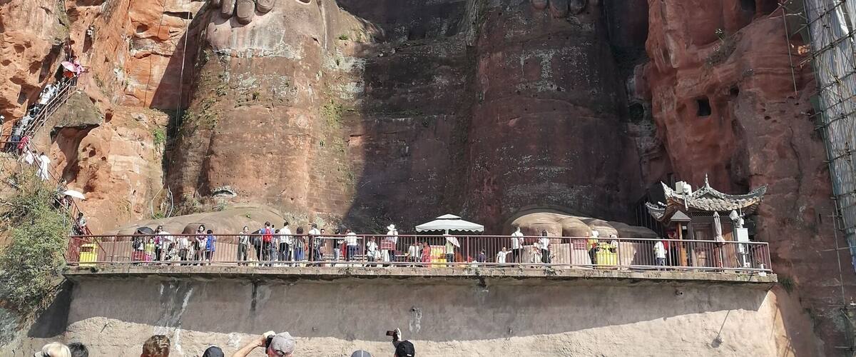 Leshan giant Buddha from the river