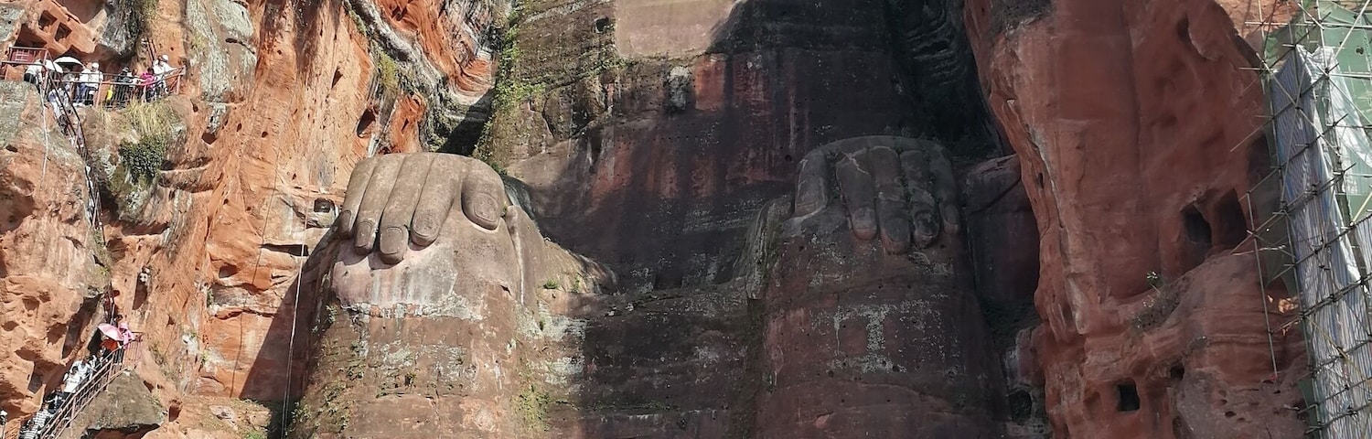 Leshan giant Buddha from the river