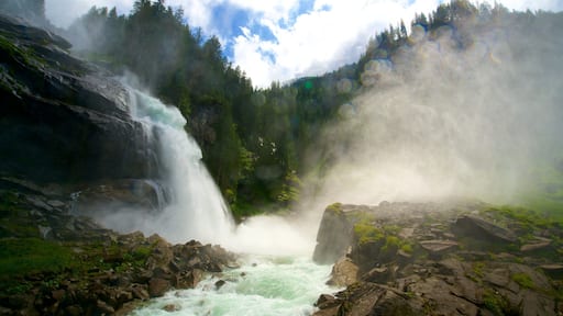 Krimmler Waterfalls featuring rapids and a waterfall