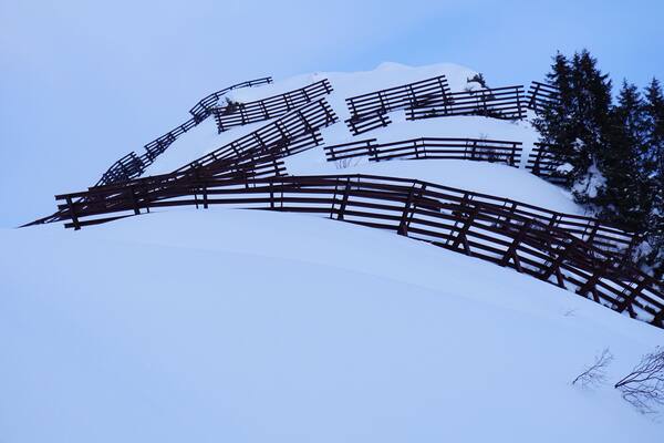 Arlbergpass, Arlbergstrasse zwischen St. Christoph und Stuben am Arlberg