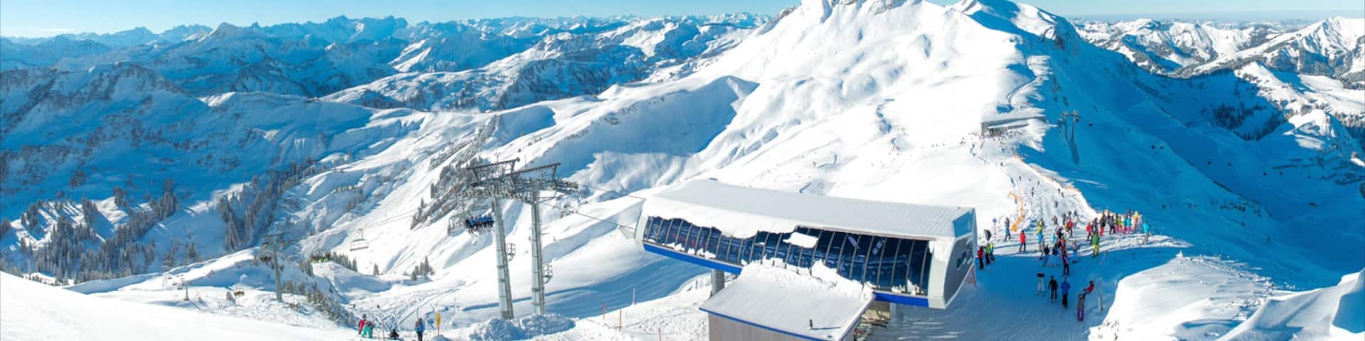 Damuels-Mellau-Fashina Ski Resort featuring snow and mountains