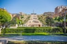 Yerevan city from the Cascade art complex viewpoint in Yerevan, Armenia
