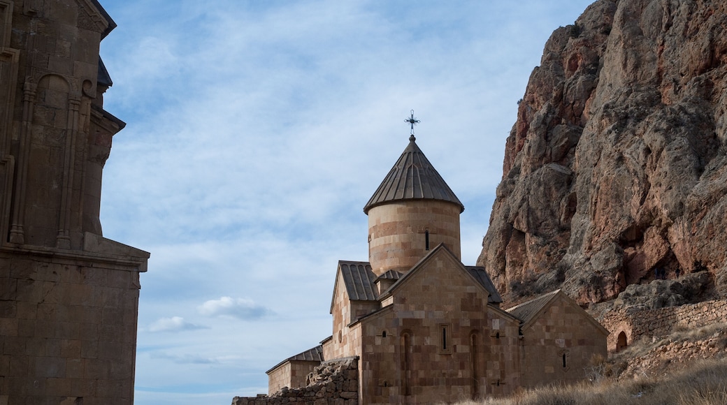 Noravank. Monastery complex in the gorge of the ARPA river tributary near the city of Yeghegnadzor in Armenia.