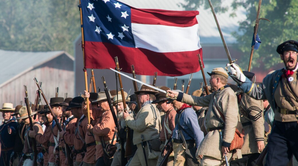 Pea Ridge National Military Park montrant arts de la scĂšne et articles militaires