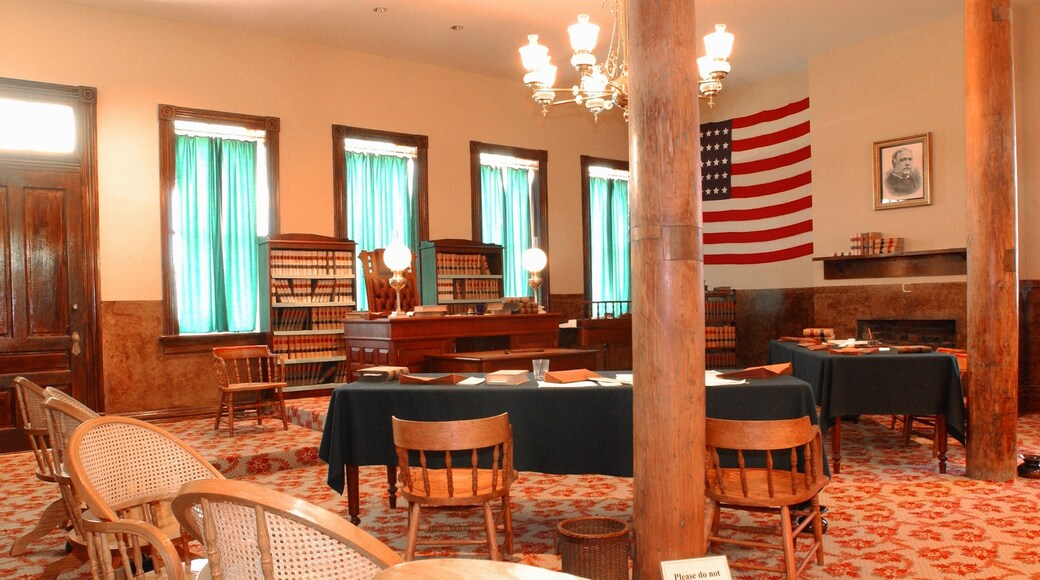 Fort Smith National Historic Site featuring interior views and heritage elements