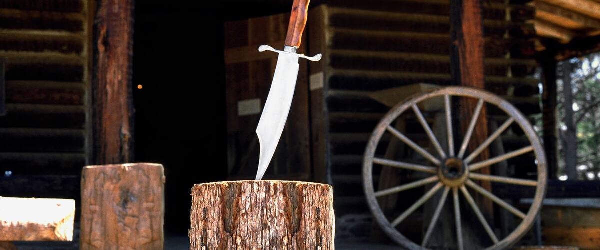 Old Washington Historic State Park presenterar skyltar och historiska element