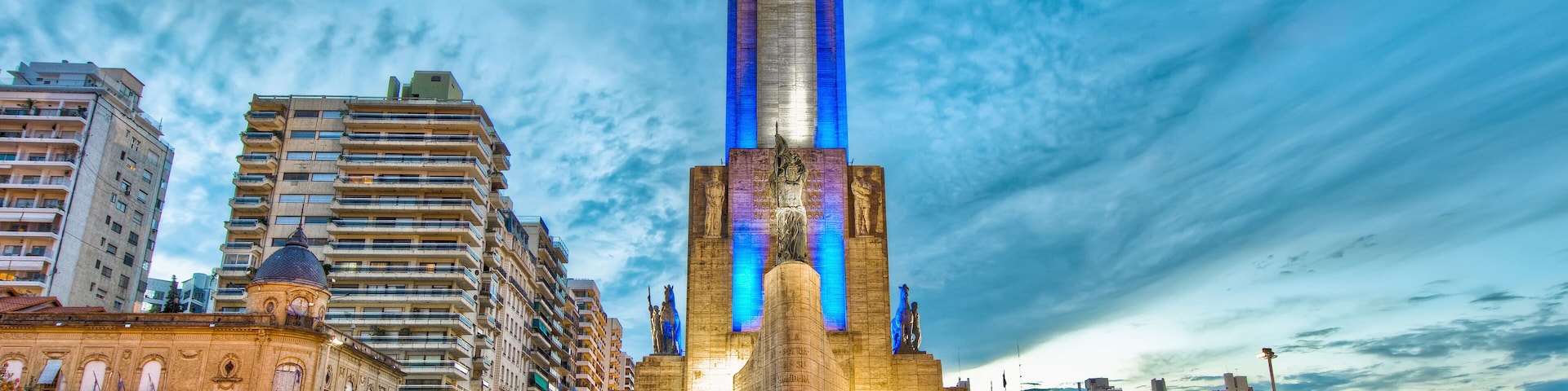 Sunset at Monumento a la Bandera located at Rosario city.; Shutterstock ID 85566319