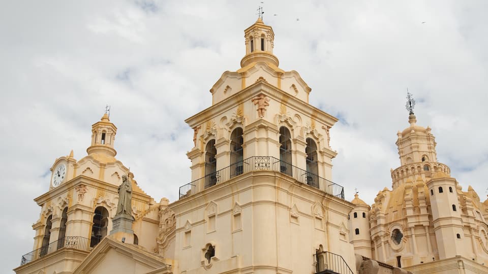 Cordoba Cathedral showing heritage architecture, a church or cathedral and religious elements