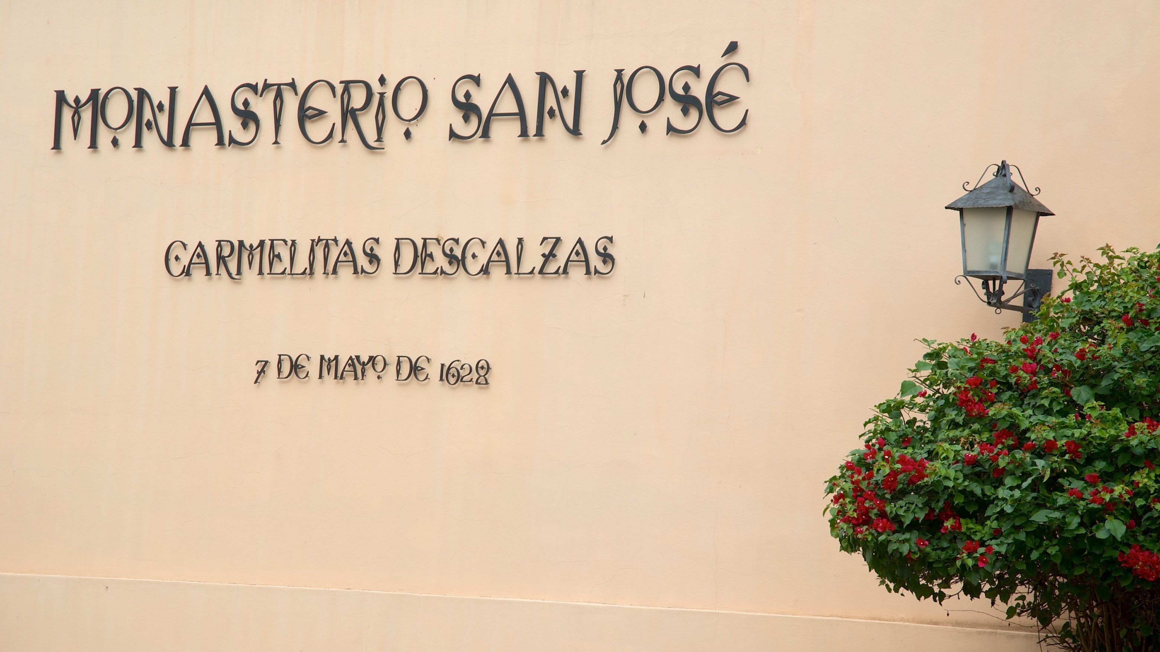 Carmelite Monastery which includes signage