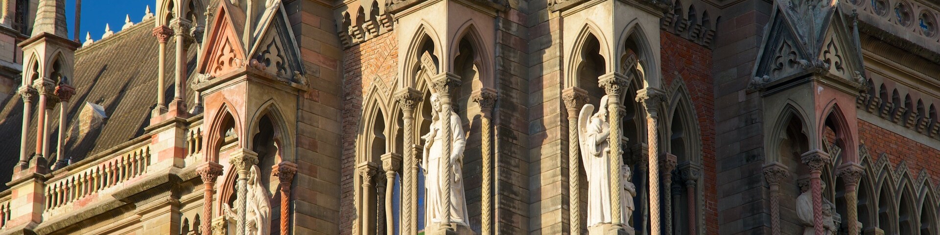 Sagrado Corazon Church which includes heritage architecture, religious elements and a church or cathedral