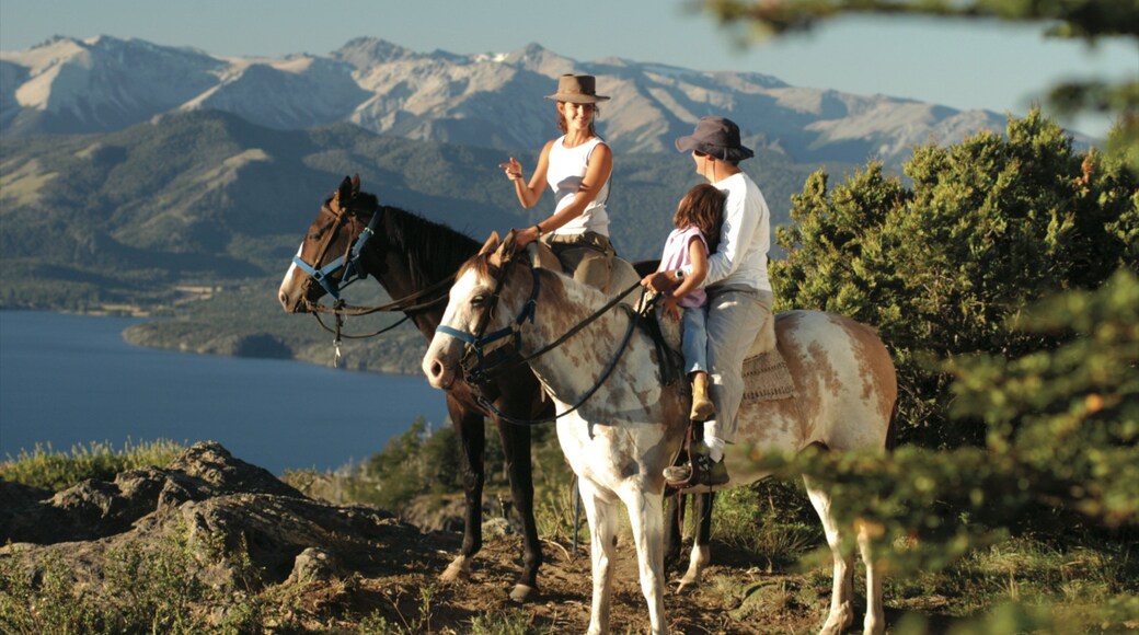 Nahuel Huapi National Park featuring mountains and horseriding