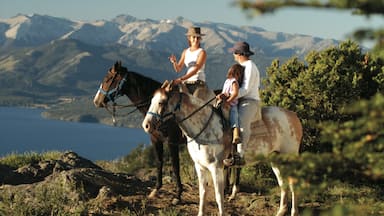 Nahuel Huapi National Park featuring mountains and horse riding