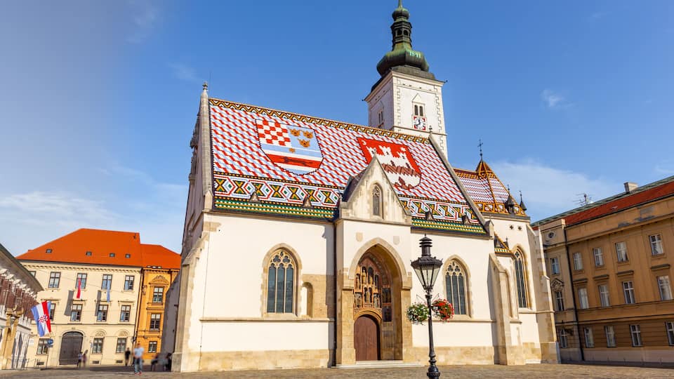 St Mark church in zagreb croatia.