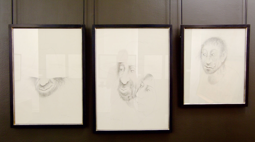 The Croatian Museum of Naive Art showing interior views and art