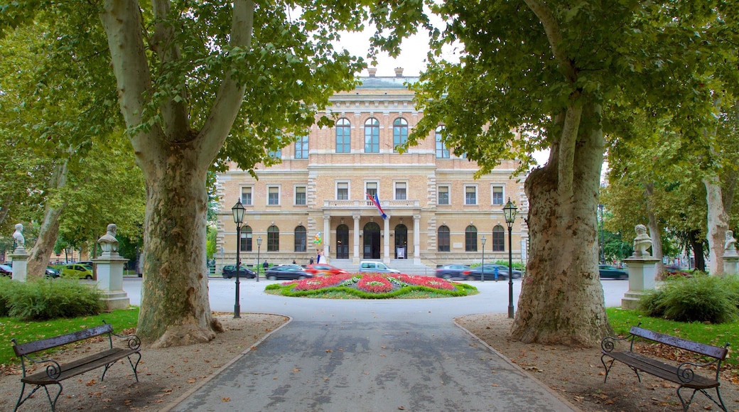 Strossmayer-Galerie der Alten Meister mit einem Park