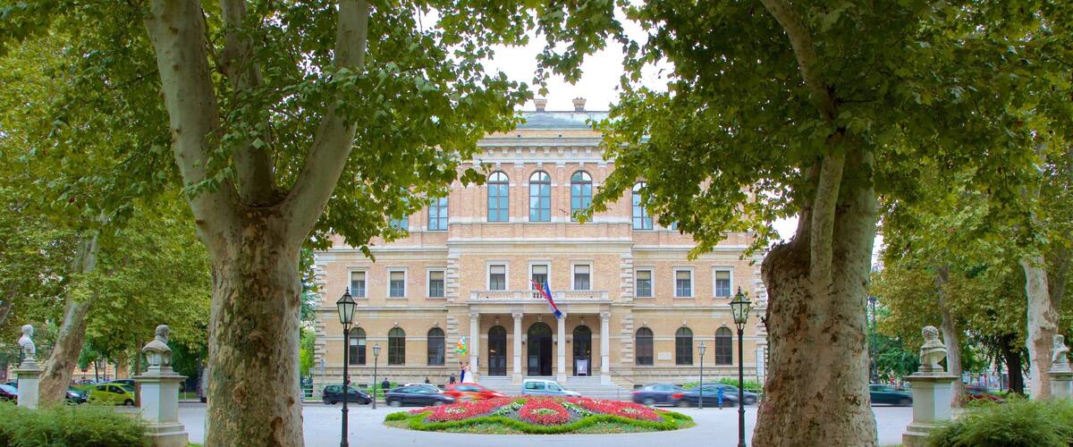 Strossmayer Gallery of Old Masters which includes a park