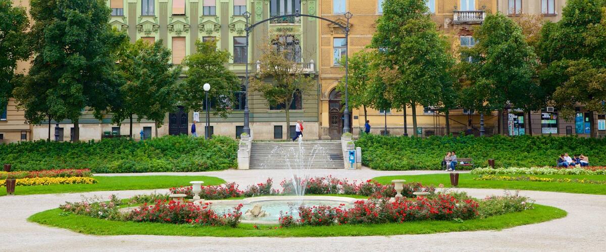 König-Tomislav-Platz mit einem Platz oder Plaza, Garten und Stadt