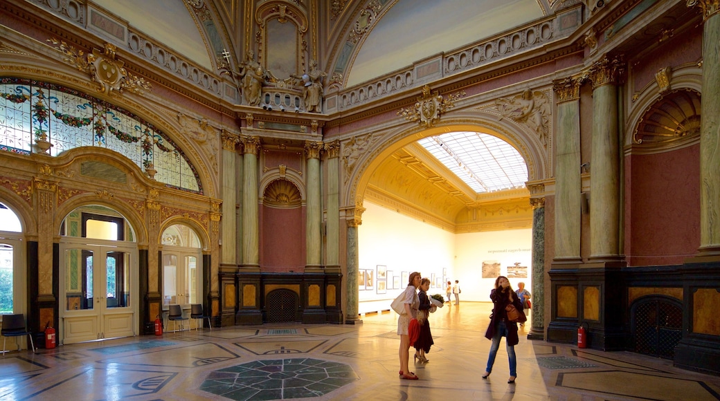 Art Pavilion which includes heritage architecture, interior views and art